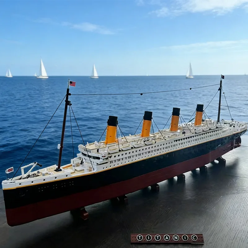 

В наличии Титановый совместимый 10294 Титаник большой круизный корабль пароход кирпичи строительные блоки детские игрушки подарки
