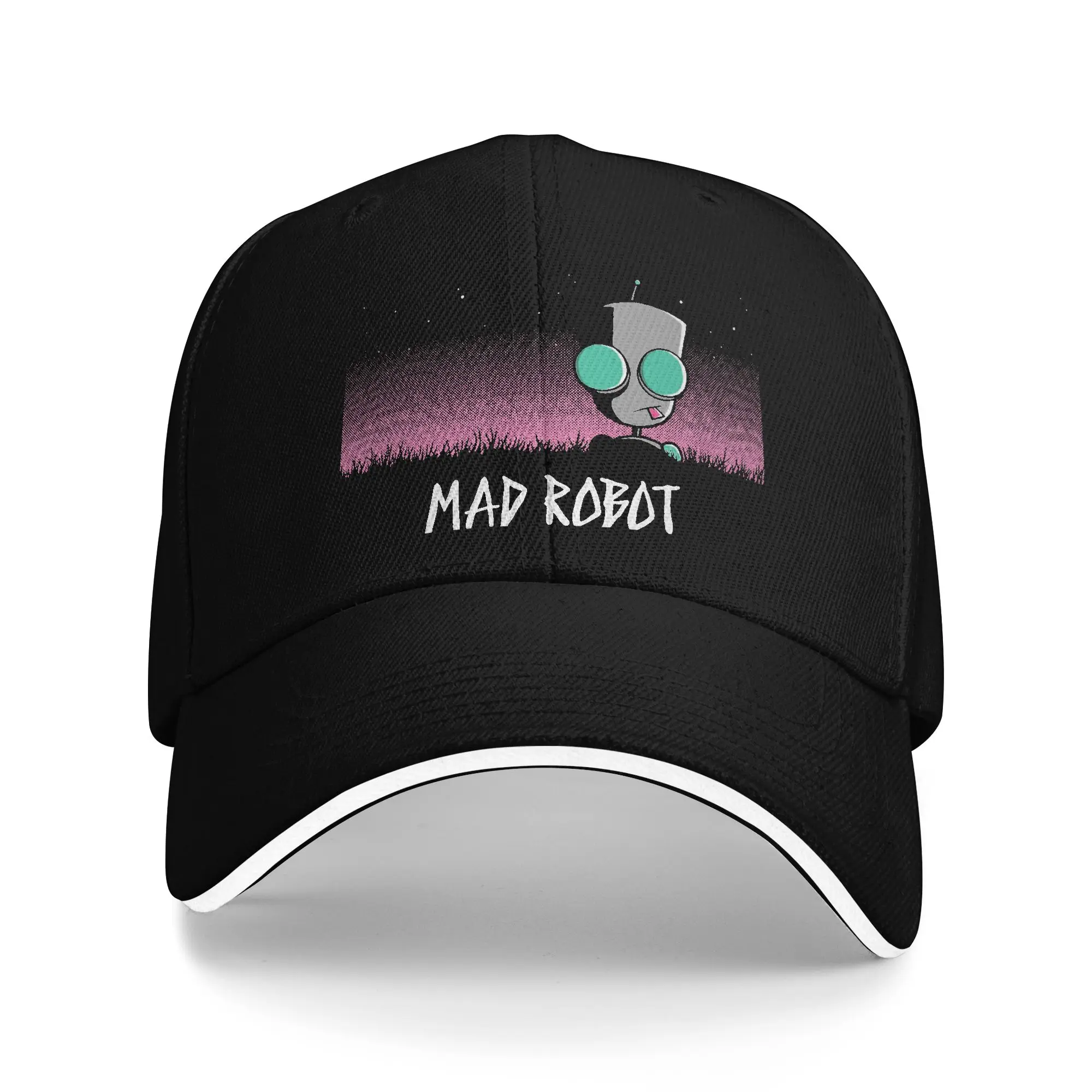 Invader Zim Baseball Caps Vintage Mad Robot Sandwich Hats Unisex Adjustable Dad Hat Sport