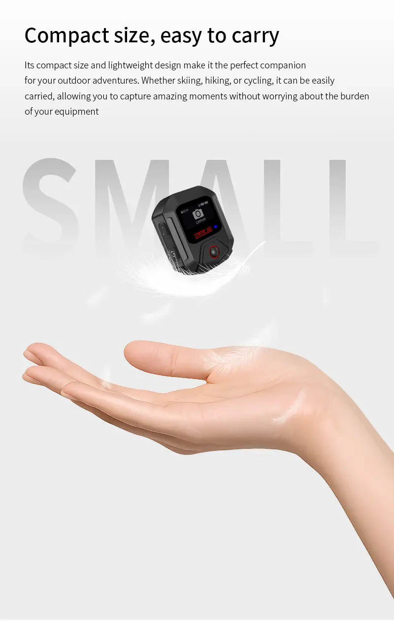 Action 5 Pro GPS Bluetooth-Fernbedienung für DJI Action 6 4 Sportkamera-Zubehör 25M Drahtlose Fernbedienung Armbanduhr – Detail 9