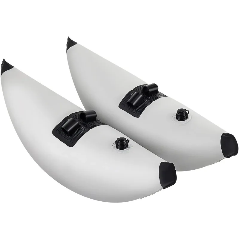 2 PCS Kayak Outrigger Stabilizers PVC Inflatable Outrigger Float with Sidekick Arms Rod Fit for Canoes, Fishing Boats