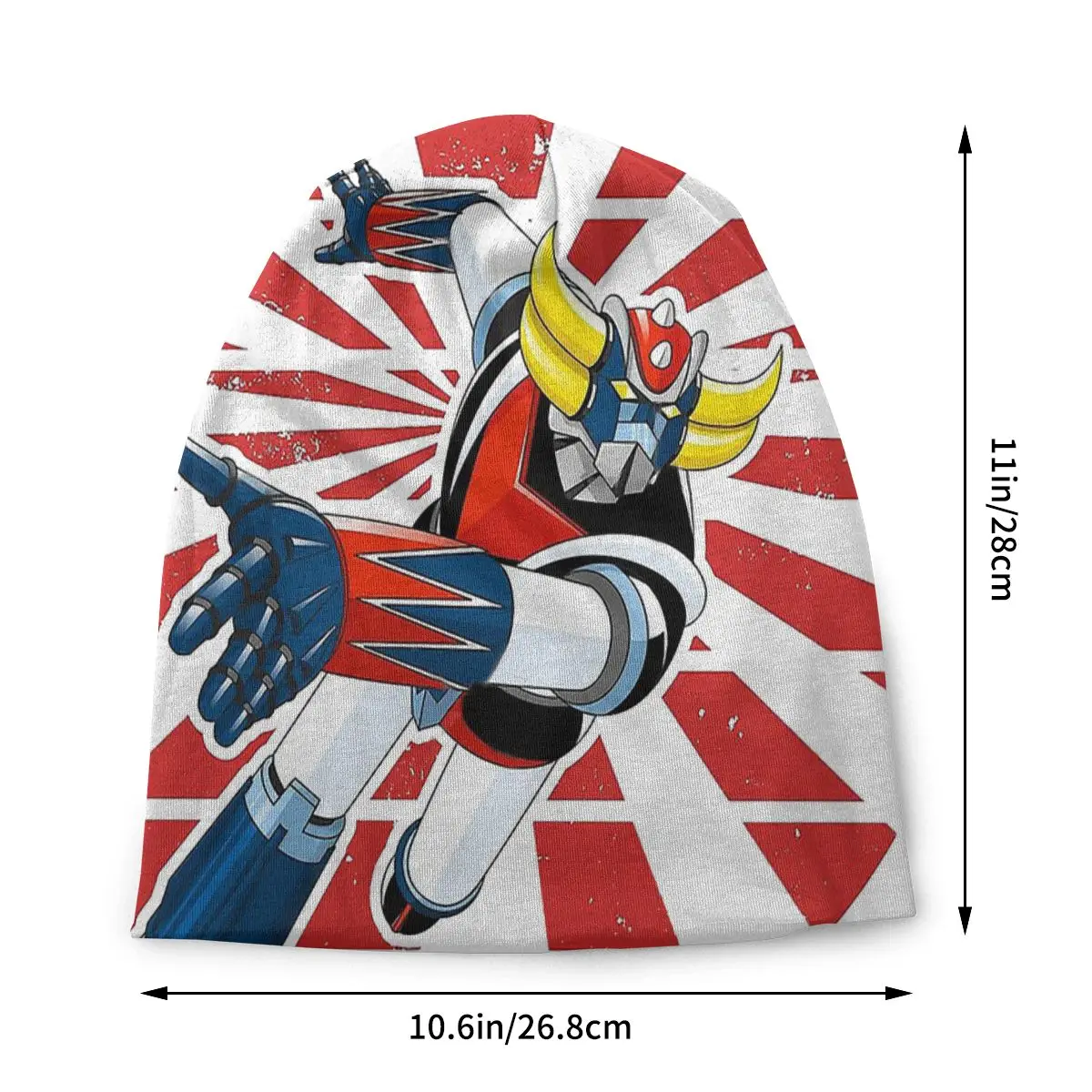 Sunset Style Goldrake Shogun Warriors UFO Robot Grendizer Washed Warm Bonnet Windproof Casual Beanies Protection Men Women Hats