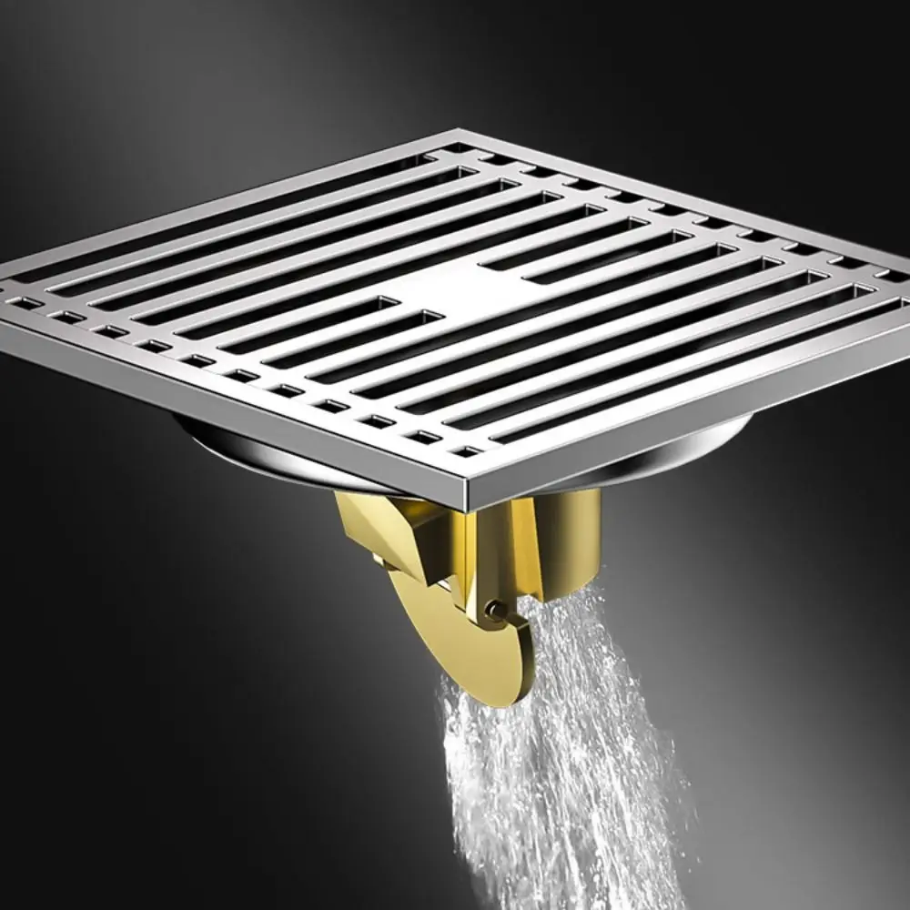 

Stainless Steel Floor Drain Core Square Anti-odor Shower Floor Drain Insect-proof Prevention Deodorant Drain Filter Shower
