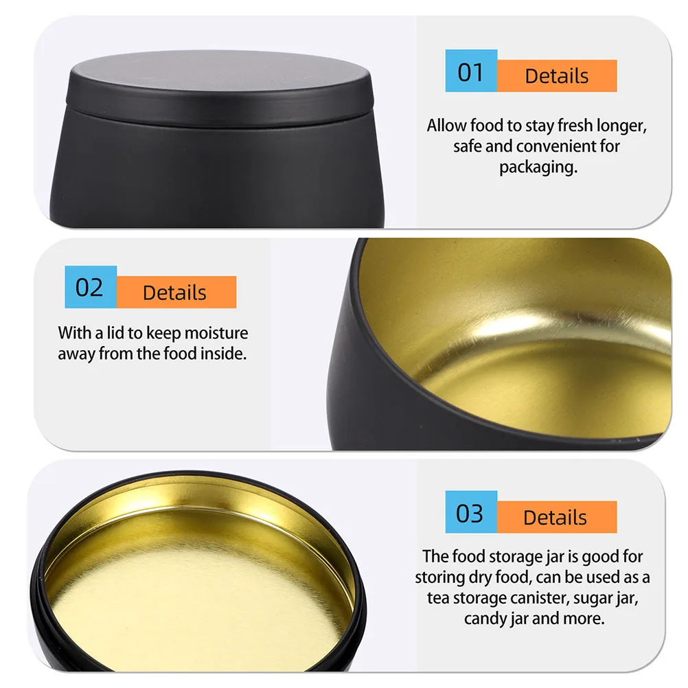 

12Pcs Candy Tea Tins Bright Color Simple Round Shape Multi-Purpose Storage Tinplate Canister Tea Storage Can