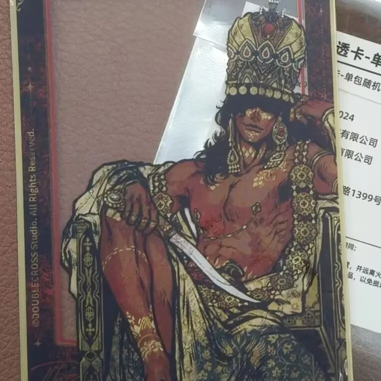 

Тот же акриловая изысканная и высококачественная прозрачная карта «Игра Султан», выполненная на фотографию и проверку