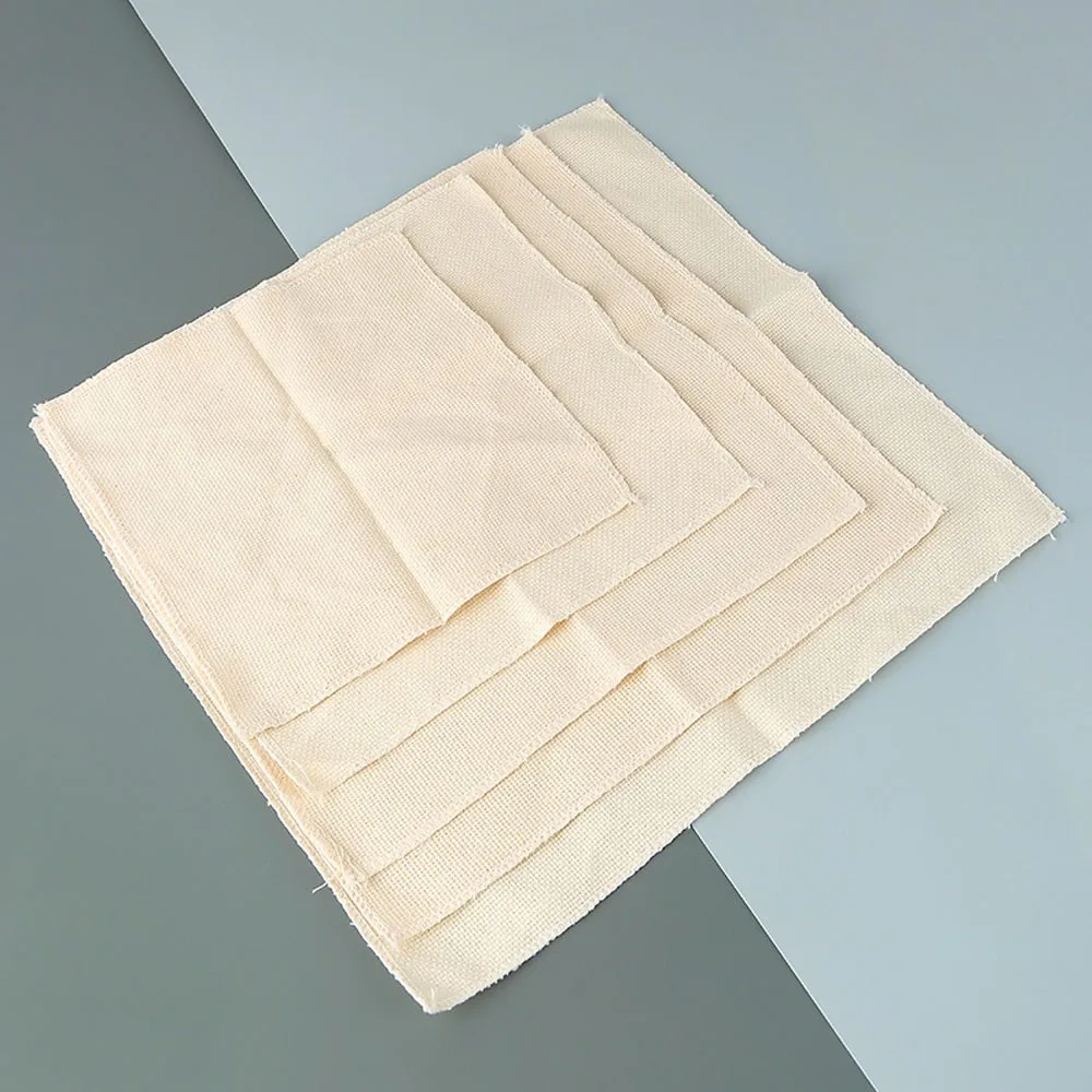 DIY Embroidery Needlework Cloth Cotton linen Fabric Punch Needle Work Handmade Tufted Garment Home Carpet Art Crafts Decorative
