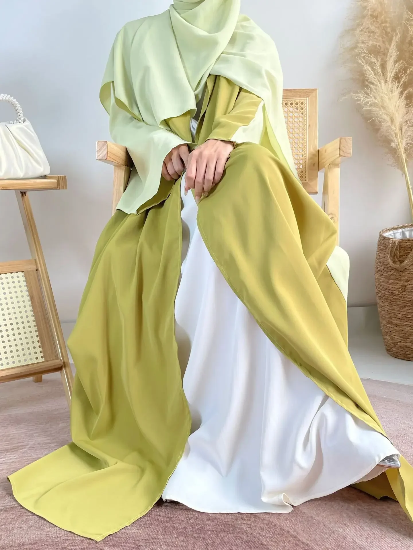 

Eid Ramadan Open Kimono Abaya Dubai 2025 Muslim Abayas for Women Kaftan Dress Islam Clothing Robe Femme Musulmane Jalabiya Gown
