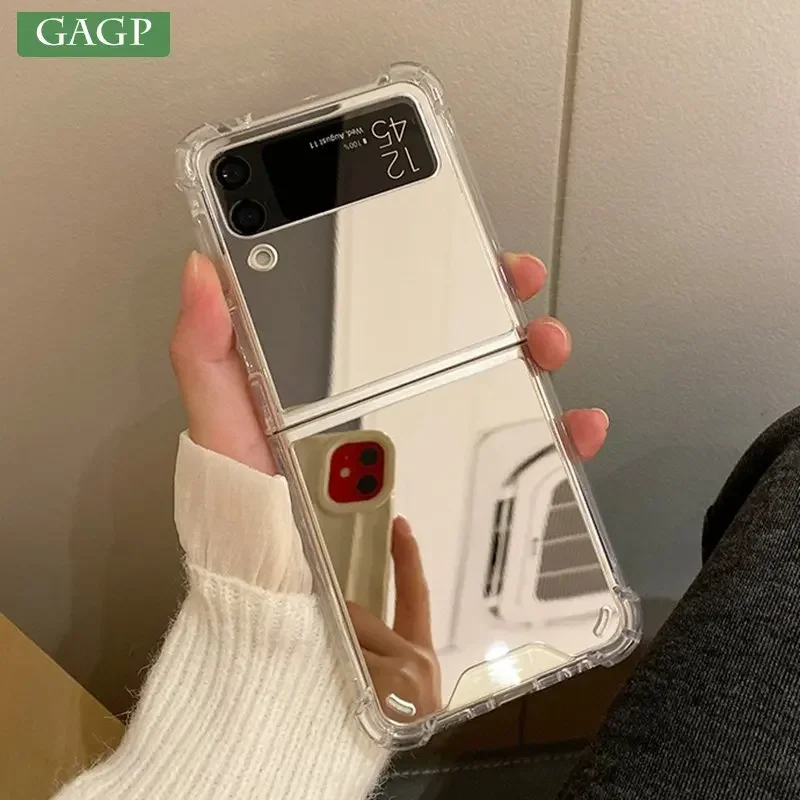 

Make Up Mirror For Samsung Z Flip 6 5 4 Case Ultra Thin Shockproof For Samsung Galaxy Z Flip 6 5 4 3 Flip 5 Flip 6 Airbag Cover
