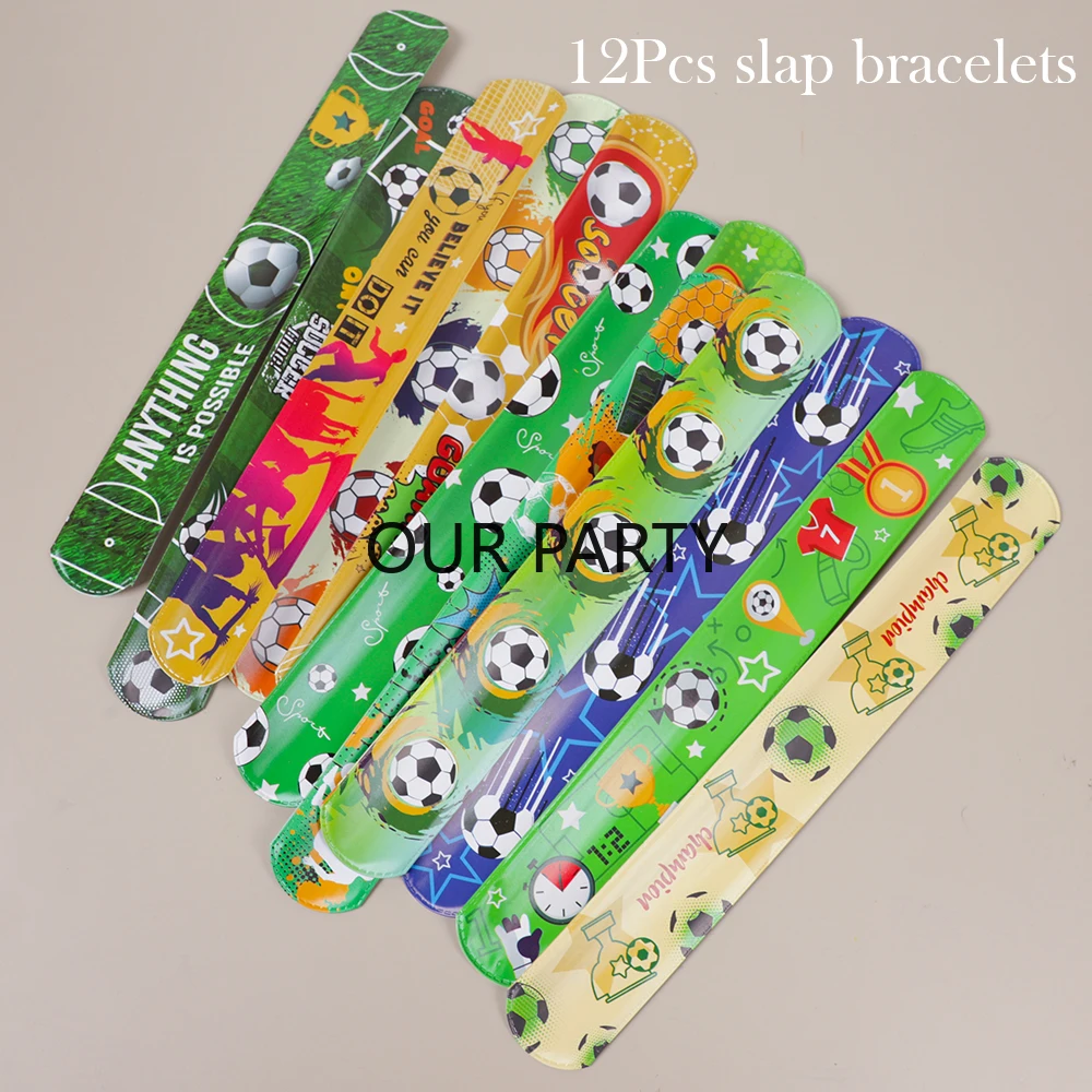 47Pcs Sports Football Theme Whistle Pin Ball Maze Yoyo Balls Slap Bracelet Toy for Kids Boy Birthday Party Favors Pinata Fillers