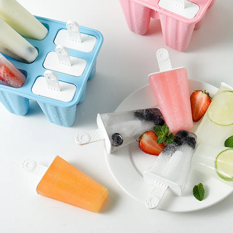 Creative Silicone Ice Cream Bar Mold Home Use Ice  Maker Kitchen Baking Tools Versatile Steamer Oven Compatible