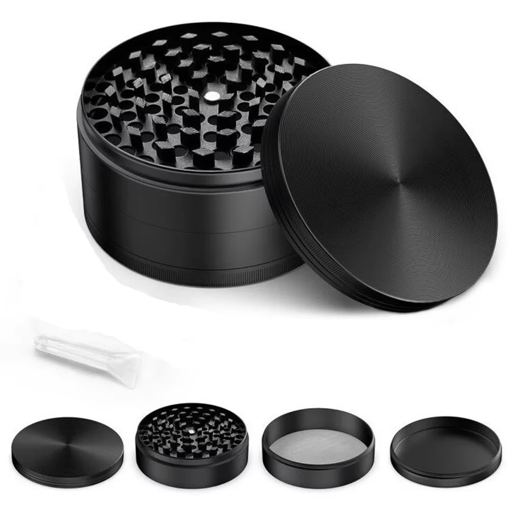 1.6/2/2.2in Metal Herb Grinder 4Layer Manual Tobacco Spice Mill Pepper Crusher Cigarette Raw Grass Grinder Smoking Accessories ﻿