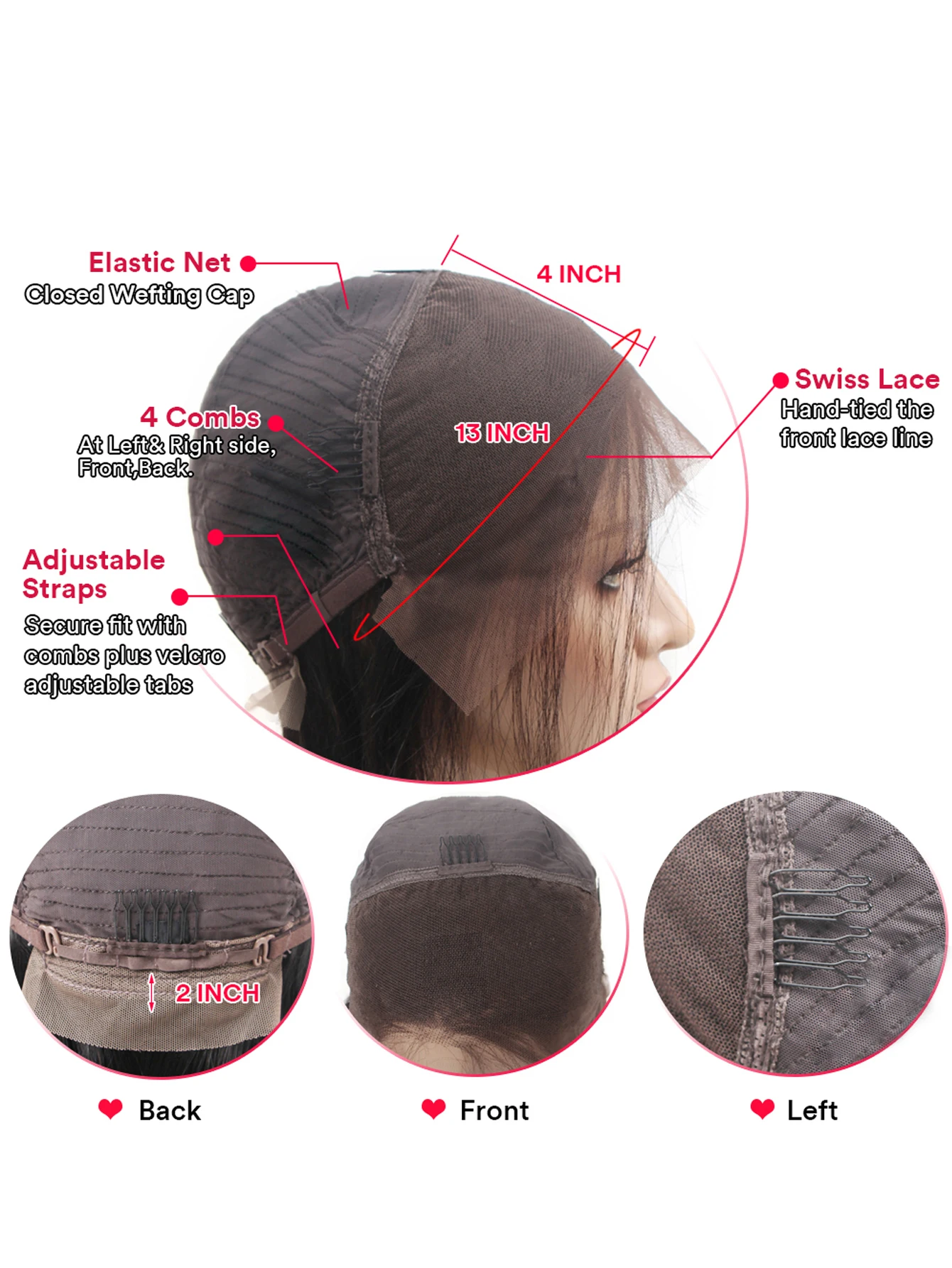 Fb/27 تسليط الضوء على الدانتيل شعر مستعار أمامي شعر الإنسان 13x4 Hd الدانتيل الباروكات الأمامية الجسم Wave180% أومبير غلويليس الباروكات قبل قطعها للنساء #4