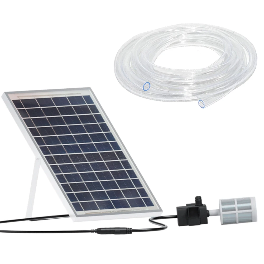 9V 10W 1.11A Solar Panel With Bracket Solar Kit Water Pump Circulating Fish Pond-Filtration For Outdoor Aquarium Water Reservoir