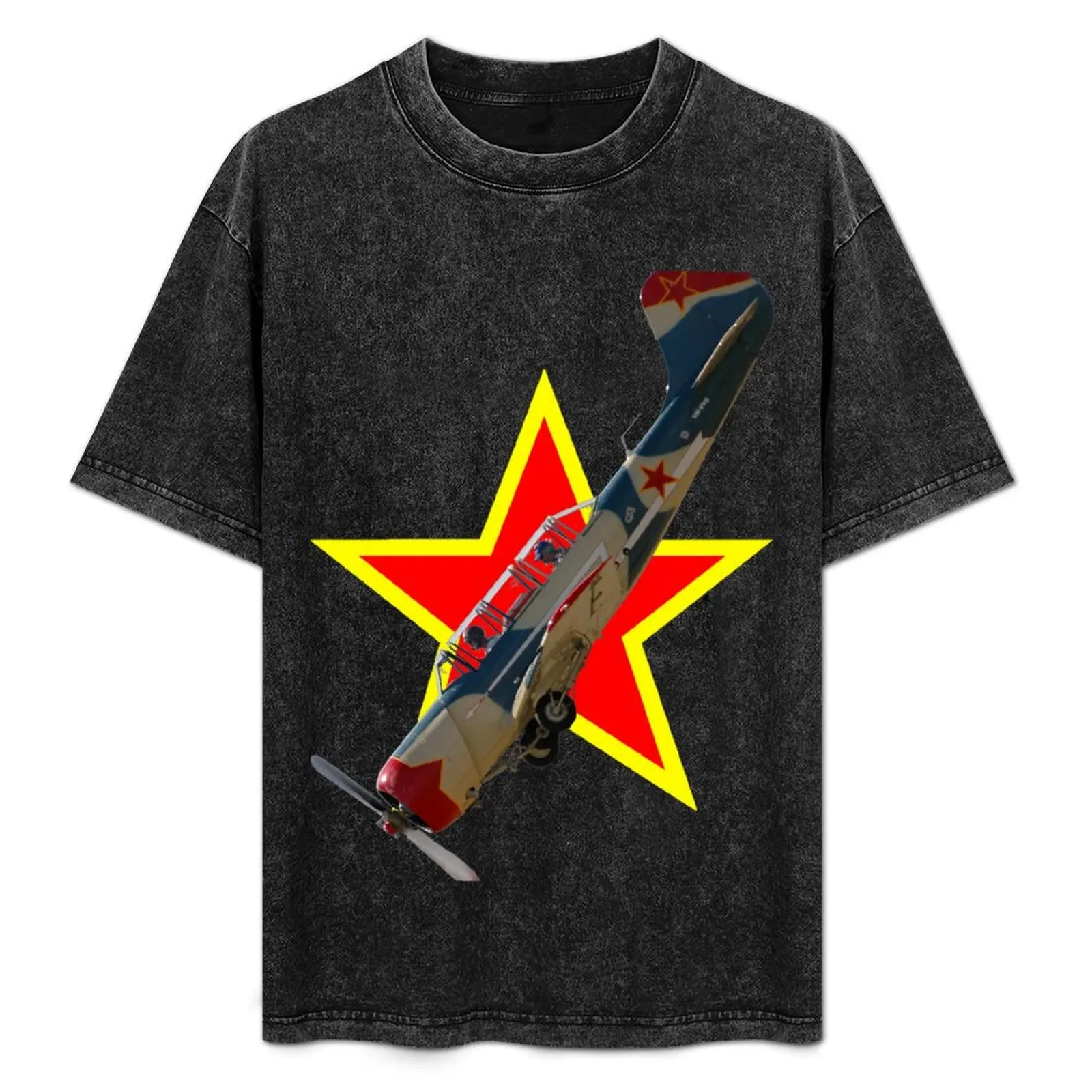 Red Star Yakovlev Yak-52 VH-VVS T-Shirt anime stuff shirts graphic tees Men's clothing