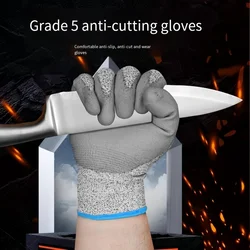 1 pair, Cut-Resistant Gloves with Non-Slip Grip, Durable Nitrile Foam Coating, Touchscreen Compatible, and 3D-Comfort Fit