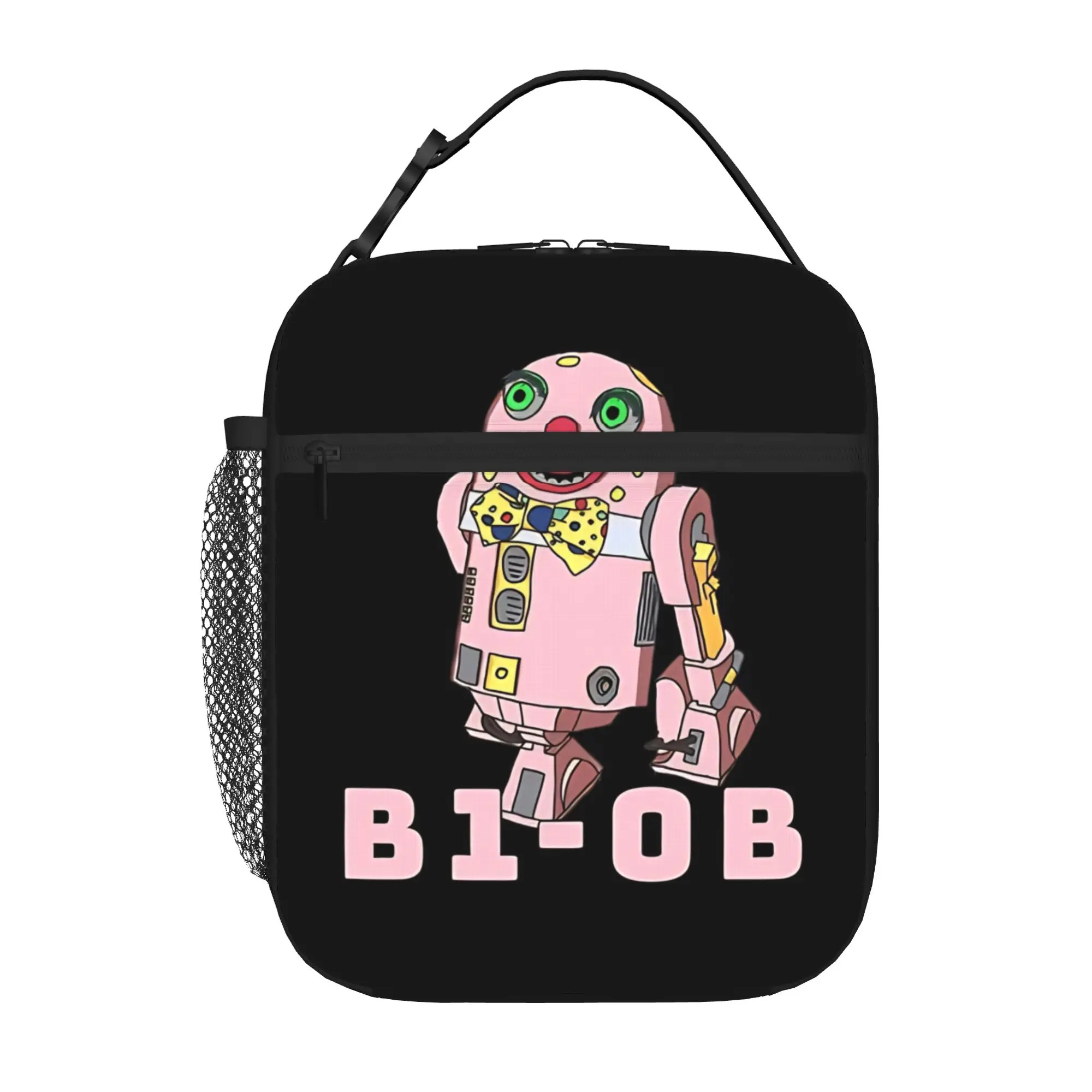 1 Piece For Students Food Container blob cartoon  Portable Pocket Mr Blobby Zipper Closure Aluminum Foil Food Pouch For Travel