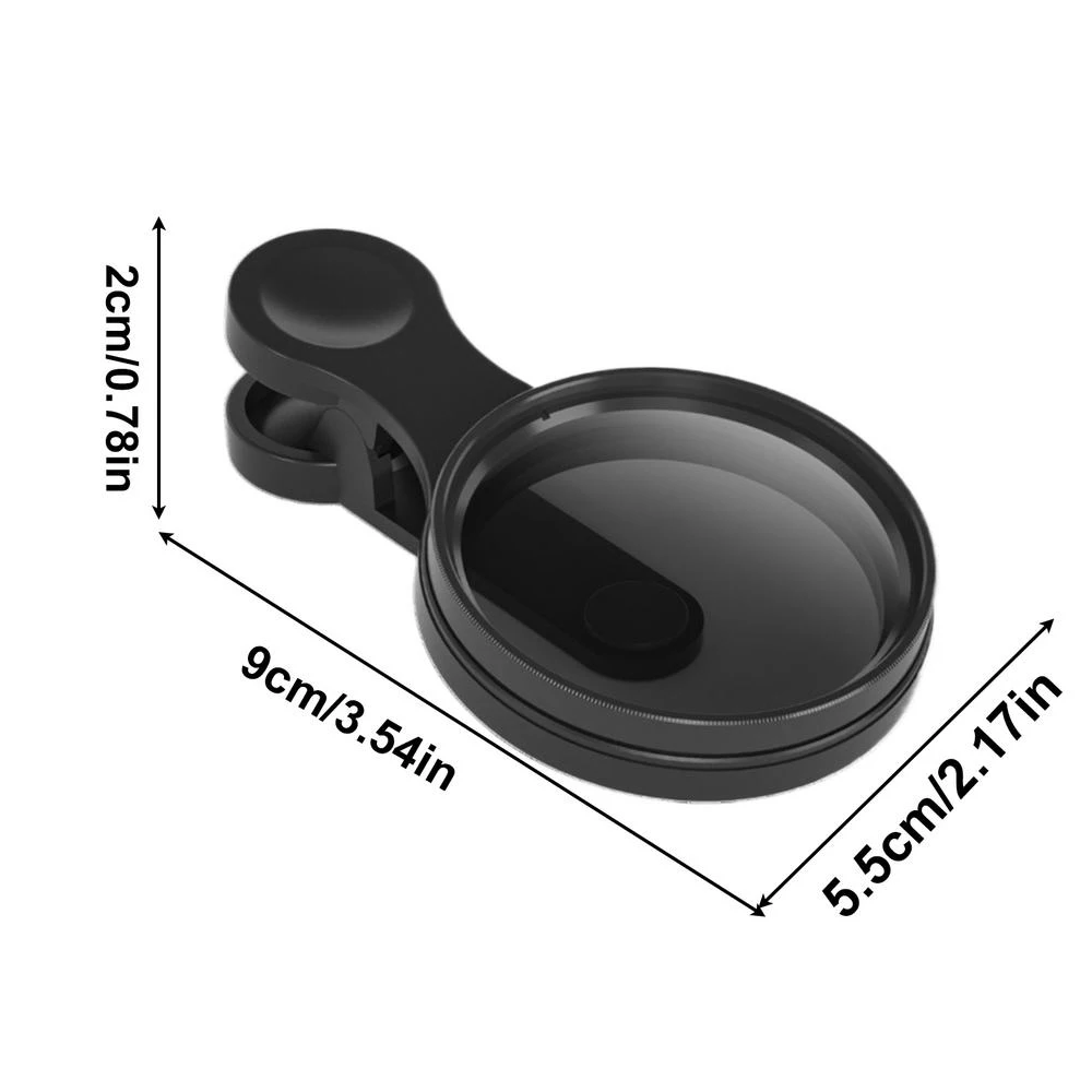 Clip de lente de cámara de teléfono móvil de 52mm, rosca Universal de aleación de aluminio para todos los teléfonos inteligentes, adaptador de lente UV CPL ND, montaje de anillo de filtro
