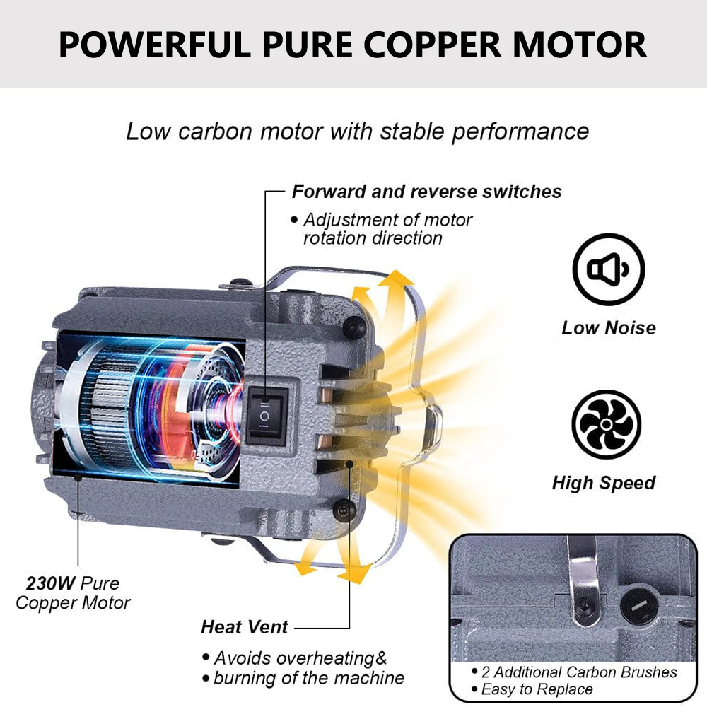 S-R Hanging Flex Shaft Grinder 230W Rotary Tool - Stepless Speed Foot Pedal & 0-18000RPM - for Carving/Buffing/Drilling/Polishin