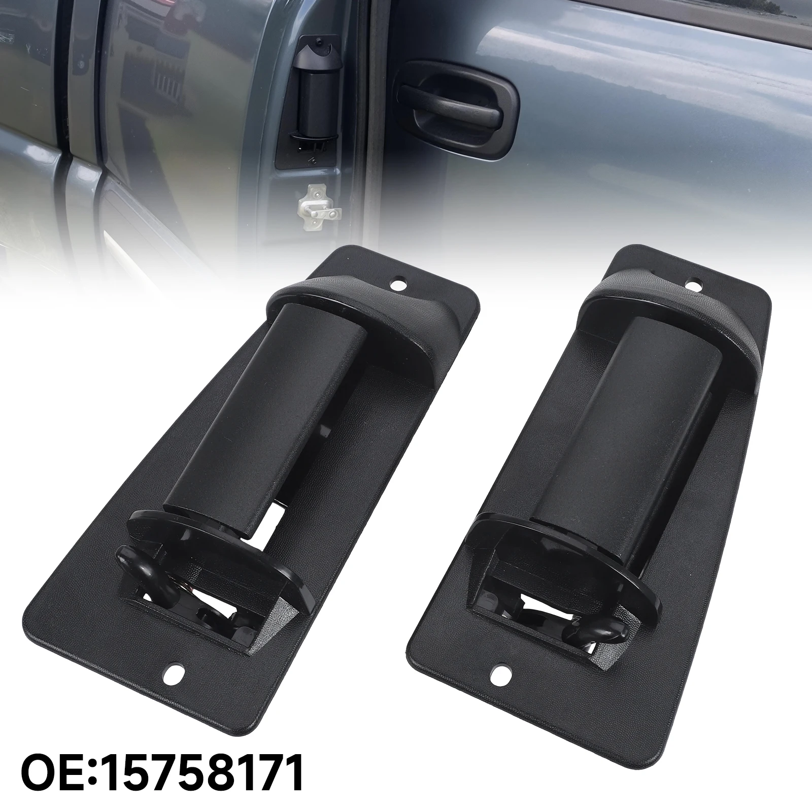 

CNSPEED Outside door handle left right extended cab 15758172 for Chevrolet Silverado 1500 2500 3500 GMC Sierra 1500 2500 99-07