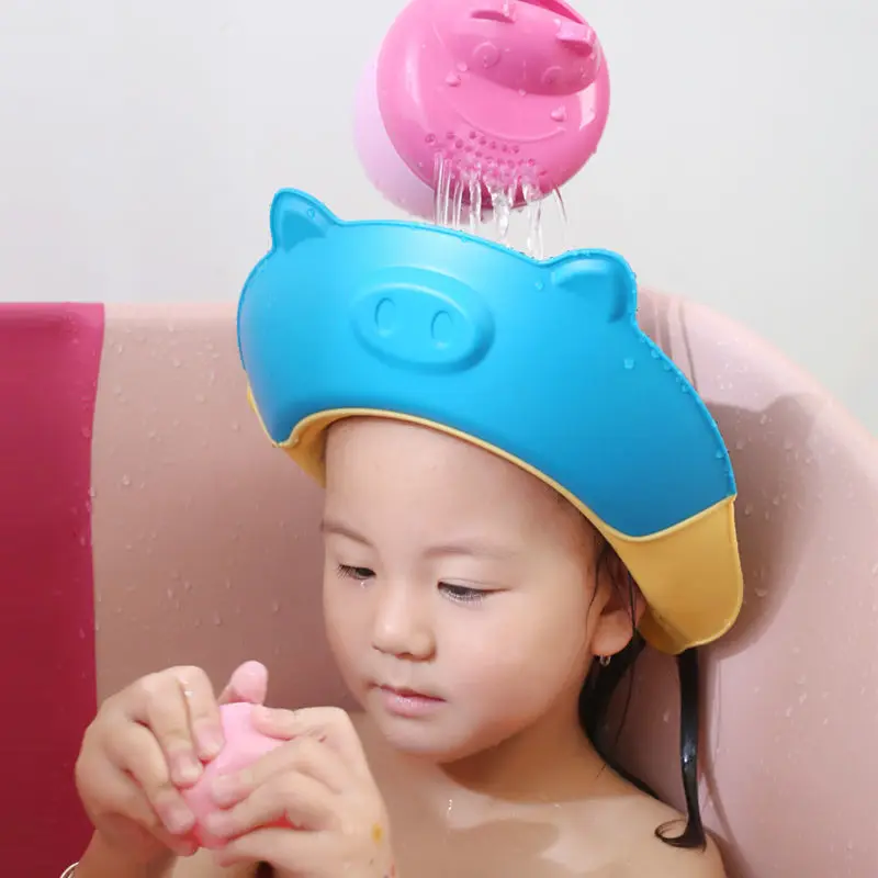 

Baby wash hair gods washing head cap cover baby child waterproof cap ear protection bath bath hat little girl shower