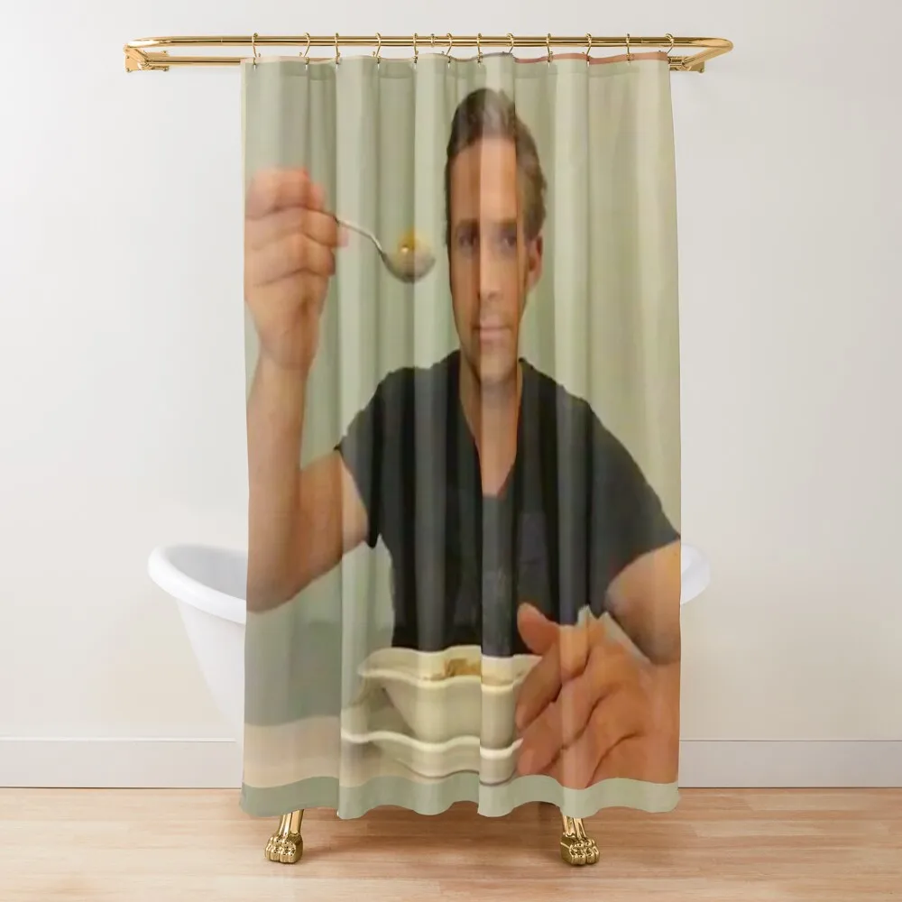 

ryan gosling eats his cereal Shower Curtain Anime Bathroom Elegant Bathroom Waterproof Fabric Shower Curtain