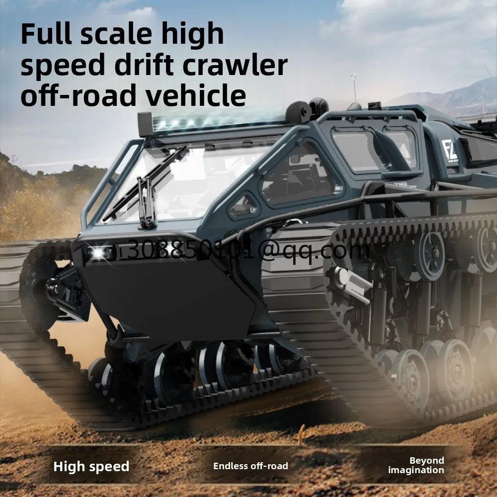 All terrain remote-controlled tank EV3-F4 simulation tracked off-road vehicle boy ornament