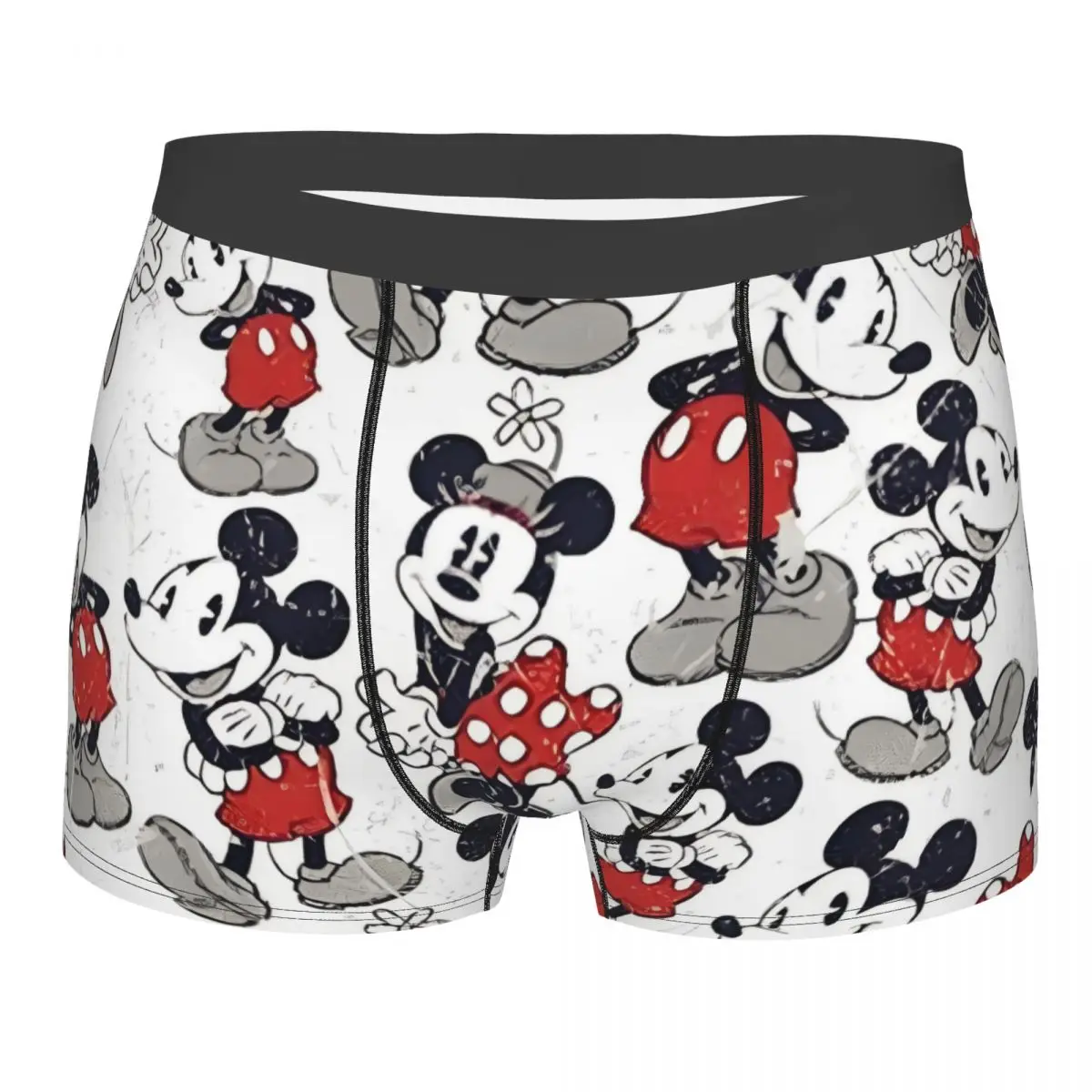 

Custom Fashion Cute Mickey Mouse Boxers Shorts Panties Male Underpants Breathable Print Briefs Underwear