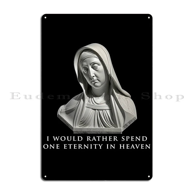 Eternal Devotion Of St Clare Of Assisi Metal Plaque Garage Garage Custom Wall Decor Funny Tin Sign Poster