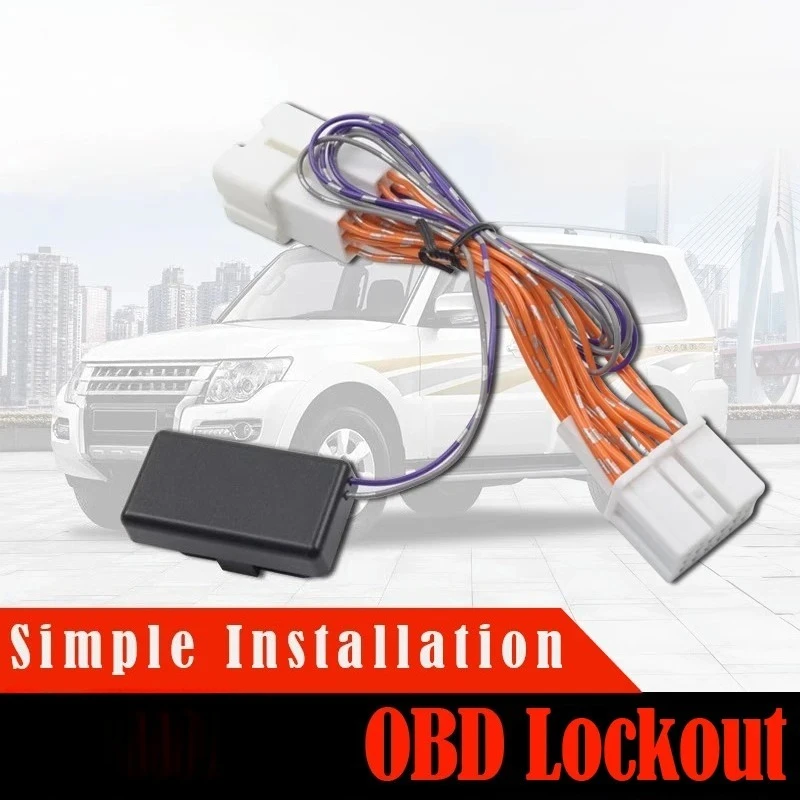For Mitsubishi Pajero Door Self-Locking Device OBD Adapter & Cable V97 V93 Pajero Door Lock Central Control Driving Lock