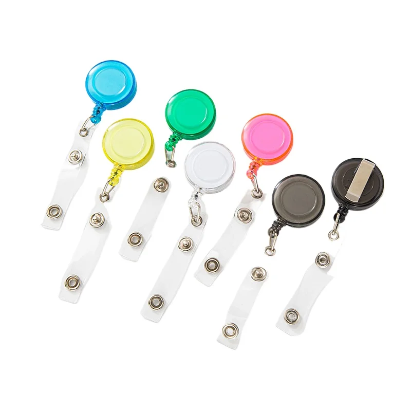 

Retractable Steel Cord Pull Reel Keychains Spring Buckle Clasp Wire Rope Key Ring Recoil ID Card Holder Key Chain Multiple Tools