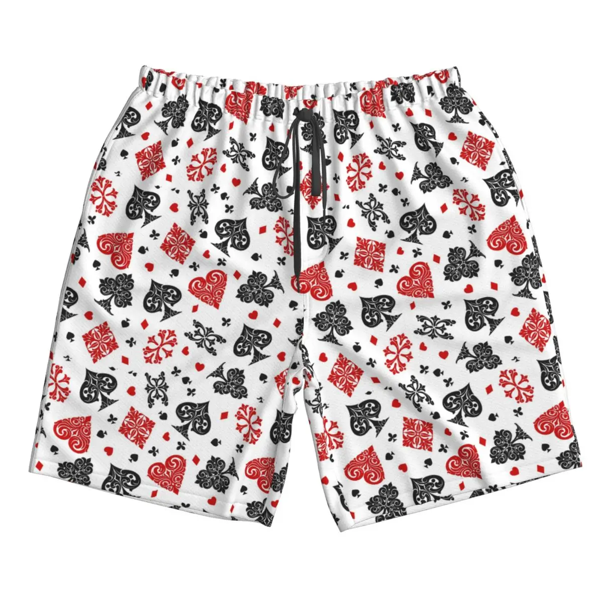 

Playing Card Icons Trunks Beach Board Shorts Casual Quick Dry Swim Summer Men Pants