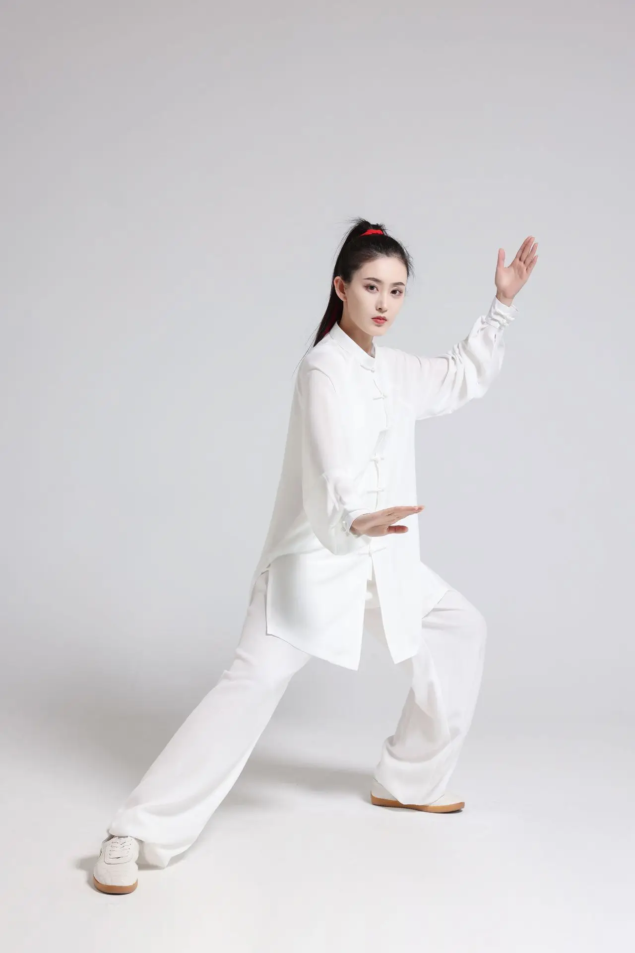 Tai-Chi-Anzug aus Baumwolle und Leinen für Damen und Herren, Kampfsport-Kung-Fu-Anzug für Bagua Zhang & Baduanjin-Aufführungen, Frühling/Sommer – Detail 10