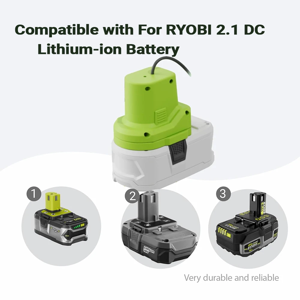 Starlink Mini Accessories for Makita/Milwaukee/Dewalt/Ryobi 18V Battery Cable Charger Adapter to DC Power Cable Cord Plug