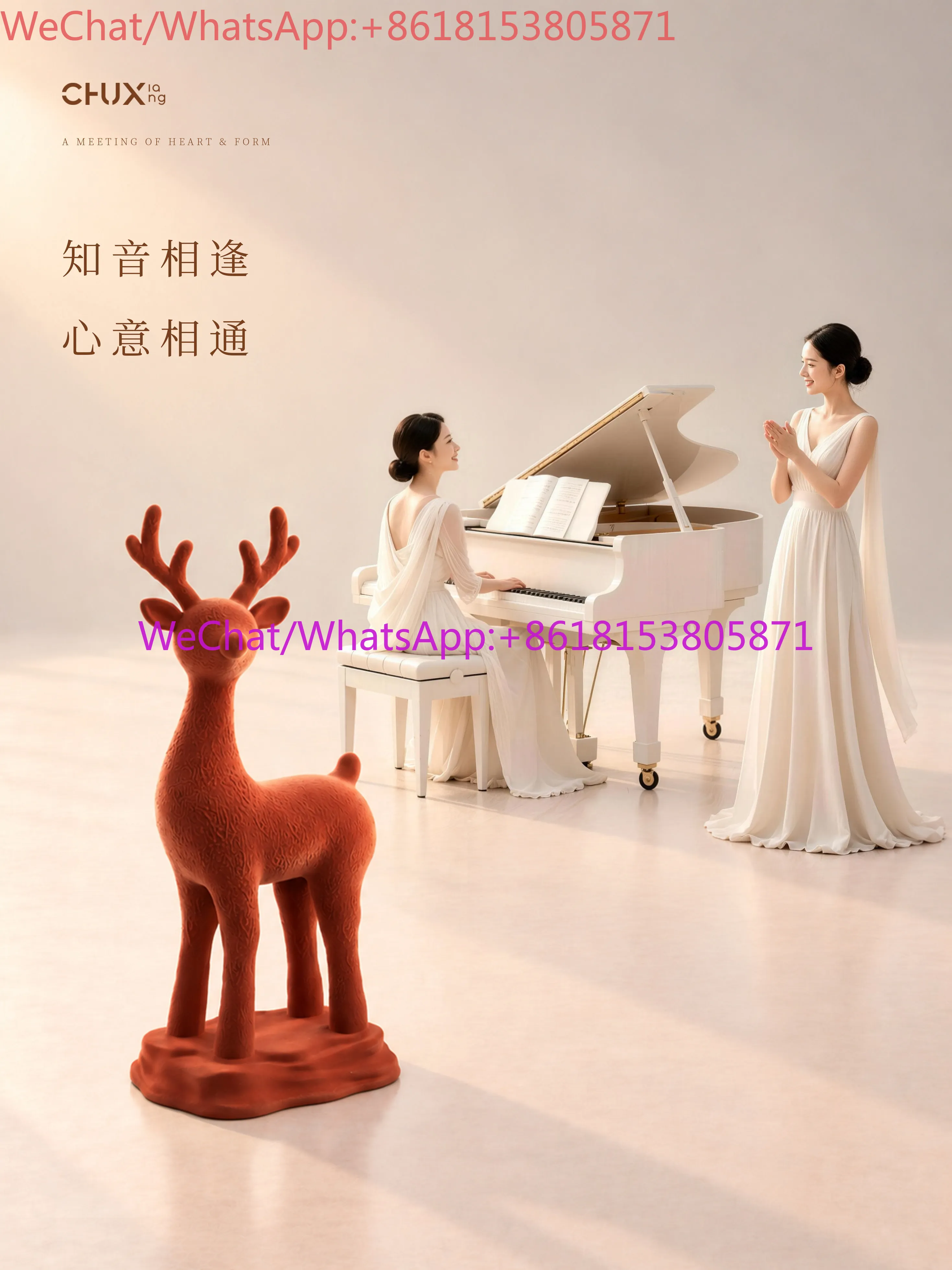 Flocking advanced sense art sculpture living room home accessories housewarming gift
