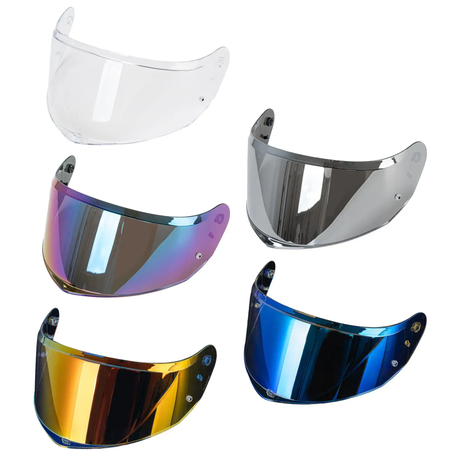 

Flip up Full Face Helmet Visor PC Easy Installation Anti Scratch Motorcycle Helmet Shield Directly Replace for Ff808