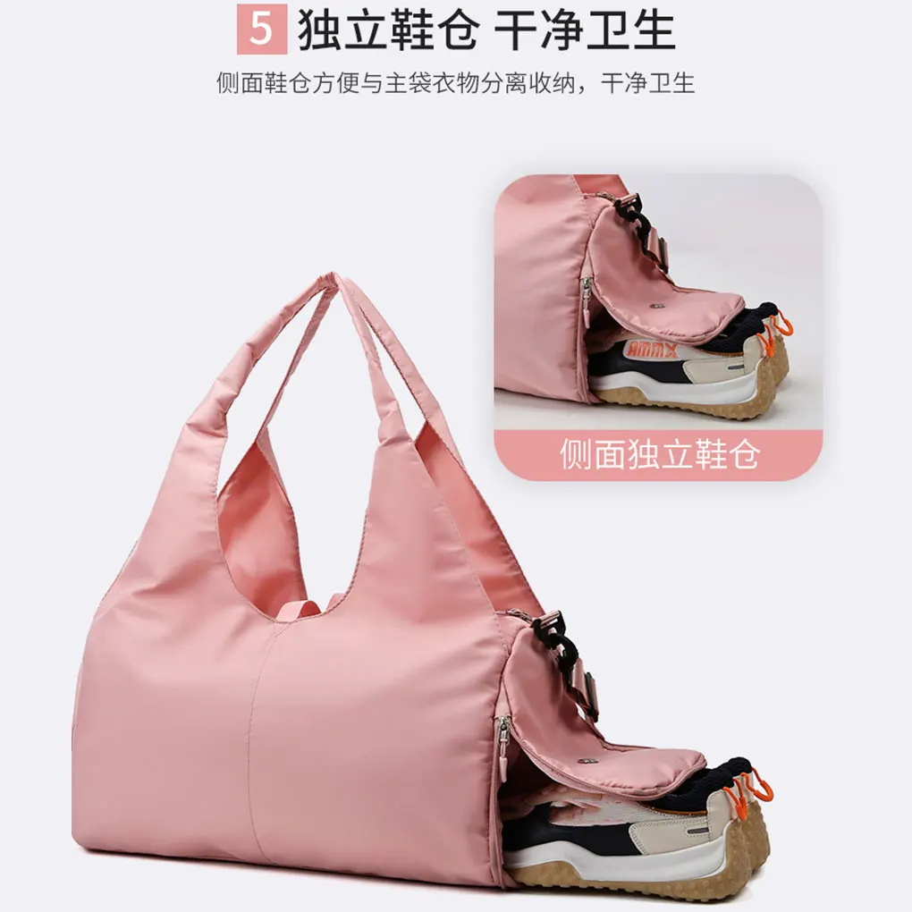 Women Tote Bag University Laptop Travel Tote diaper Gym Tote Yoga Bag with Yoga Mat Buckle for Sports College Work