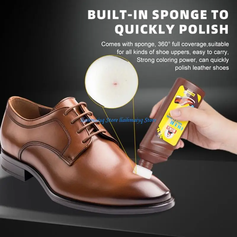 573B Advanced Formula Liquid Shoe Treatments Polish Restores Fading Leather Shoes