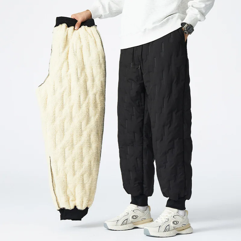 New Style Large-Sized Cotton-Padded Pants for Men Warm, Insulating Waterproof and Durable Outdoor Pants for Leisure Activities