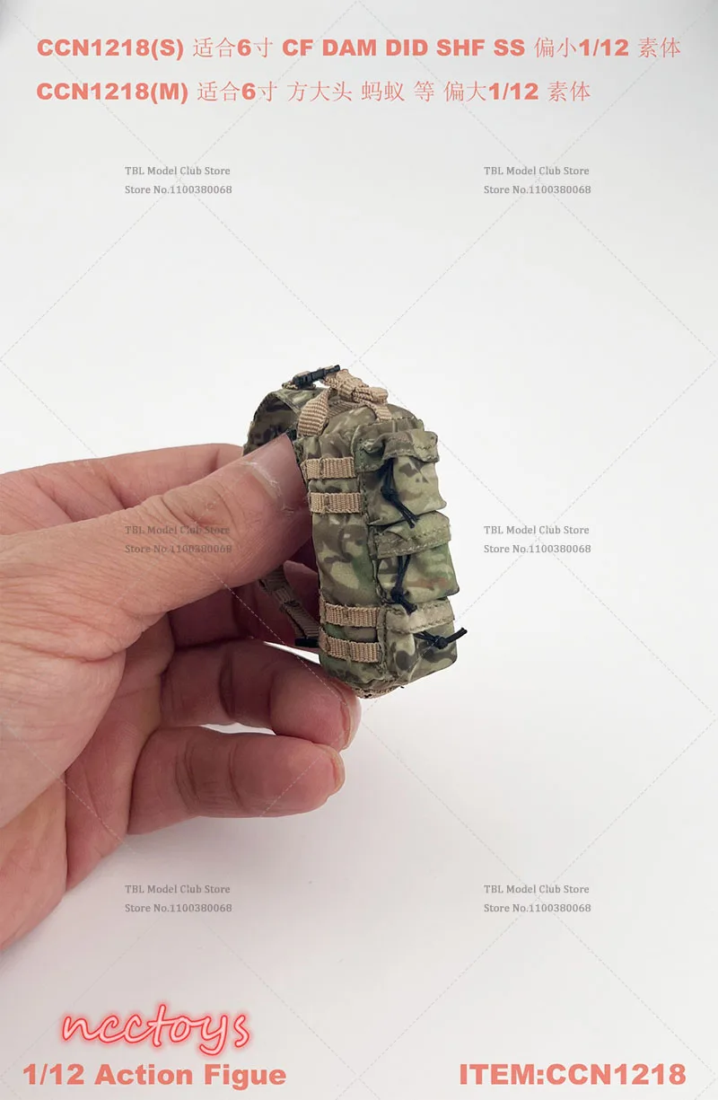 CCN1218 1/12 Schaal Soldaat Militaire Verlosser Tactische Rugzak Messenger Bag Voor 6in CF Notman DID DAM MEZCO Actiefiguren Model