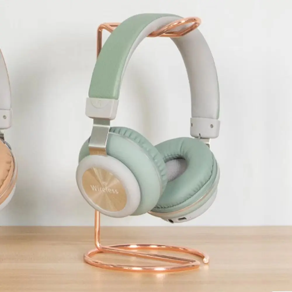 Fashion Metal Headphone Stand Space Saving Universal Headphone Storage Rack Headphone Support Stand