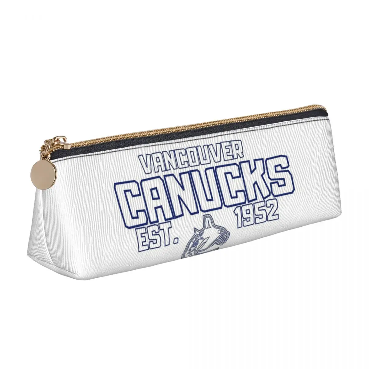 Vancouver Canucks Hockey Canada Pencil Cases Pen Holder Storage Stationery Supplies Large Storage Pen Box Pencil Bag for Student