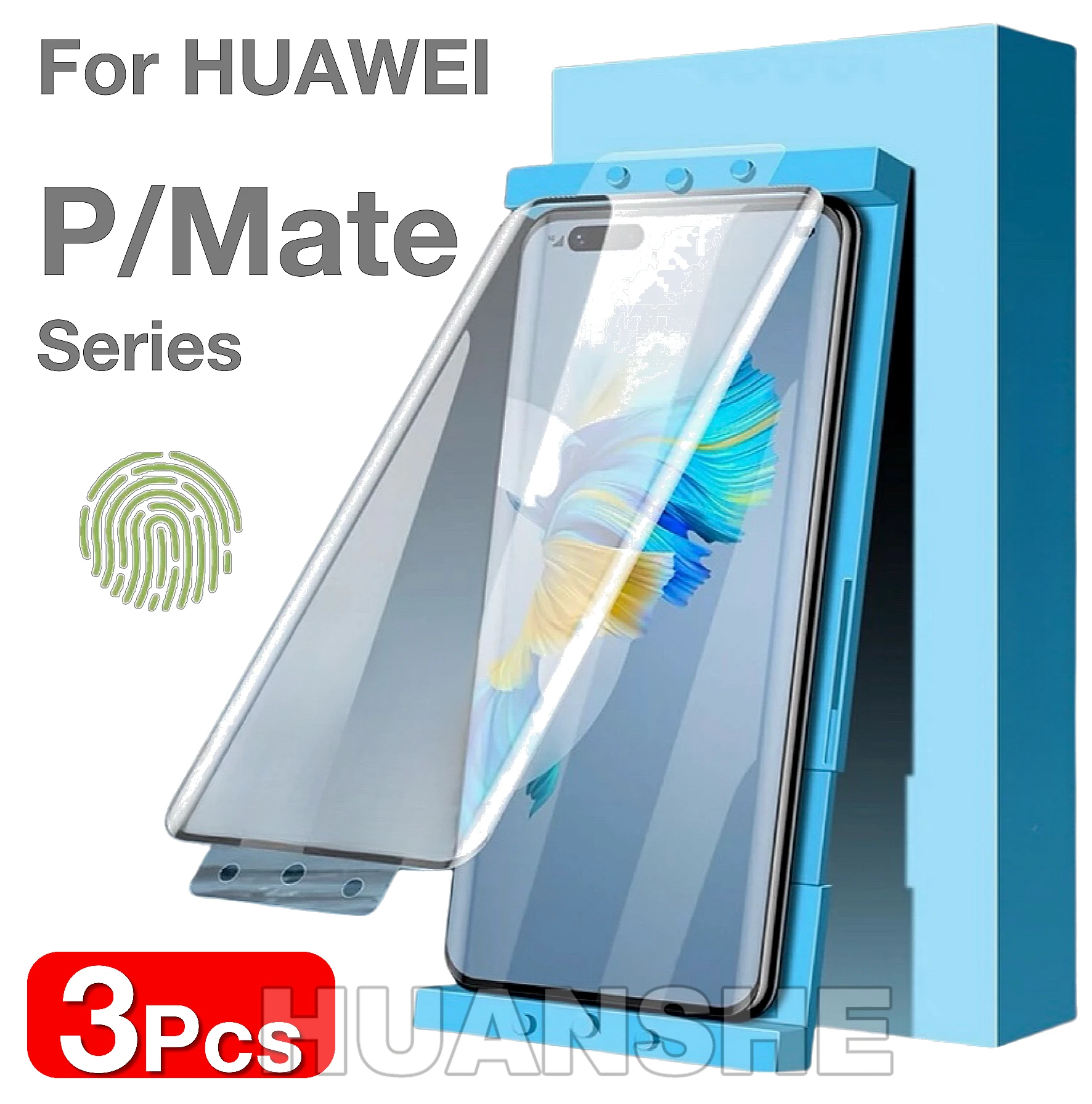 

3Pcs Not Tempered Glass Screen Protector for HUAWEI Pura 80/70, P30-P70, Mate 30-70 Pro/Plus/Ultra/5G