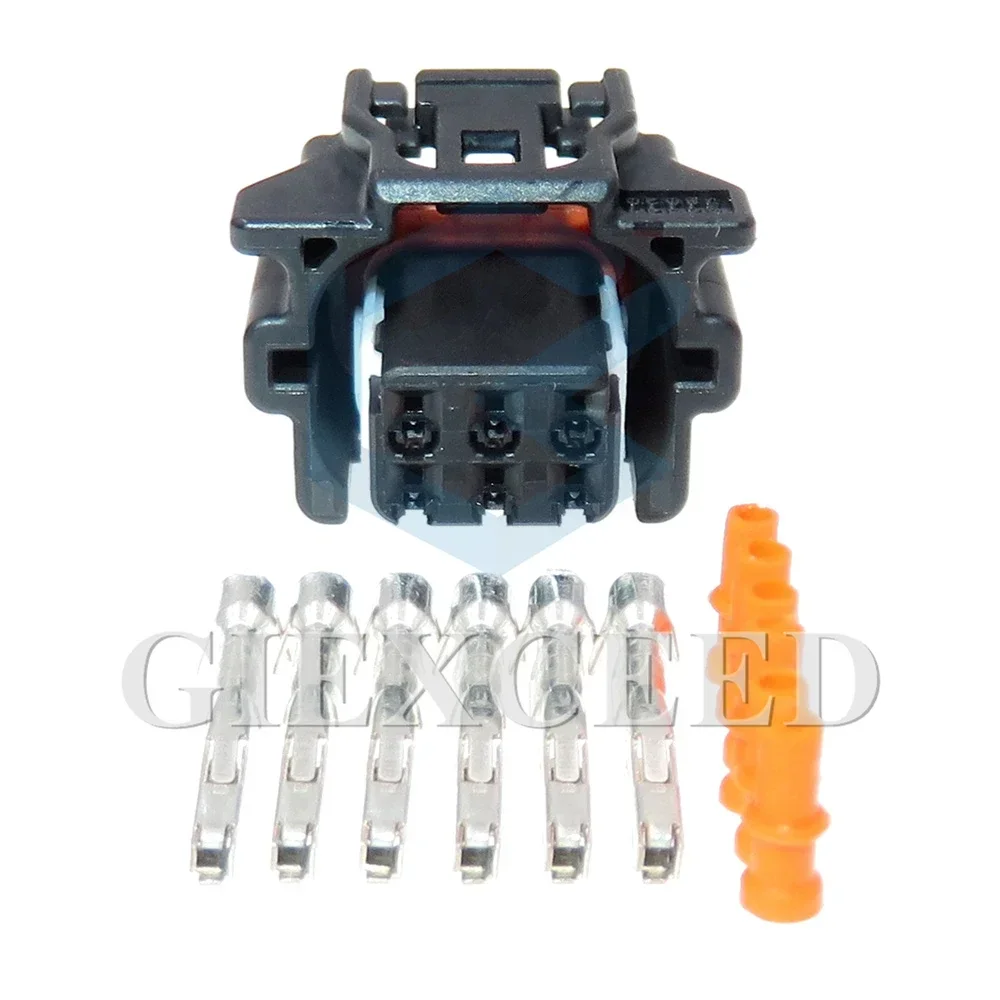 2 Sets 6 Pin Car Door Handle and Reversing Camera Wire Connector 6189-7428 82824-78020 Auto AC Assembly Cable Harness Plug