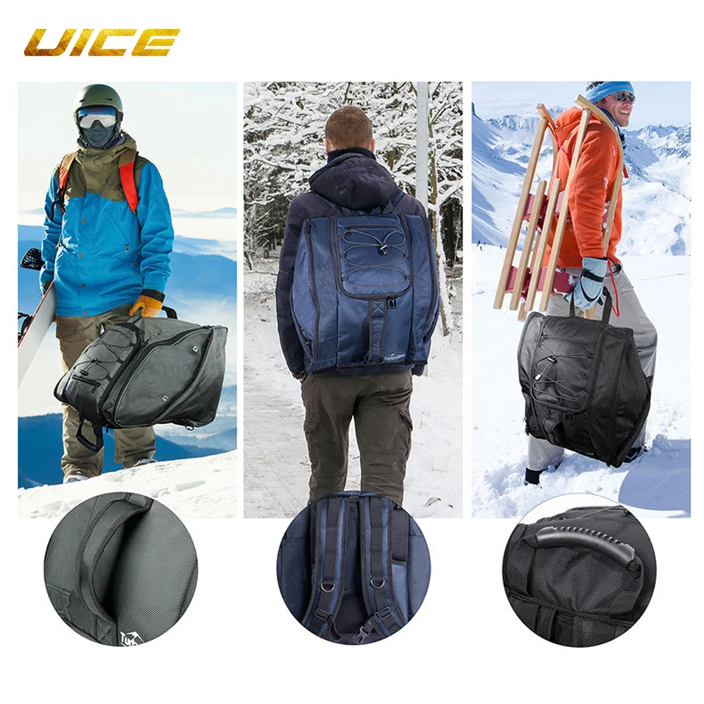 Mochila impermeável Ski Boot, Snowboard Boots Bag, excelente para viagens, exterior e fundo