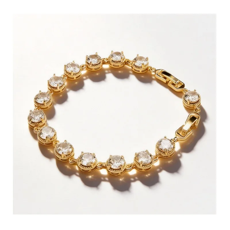 

Popular Zircon Bracelet Light Luxury High-end Crystal Bracelet Wind Does Not Fade Jewelry Women