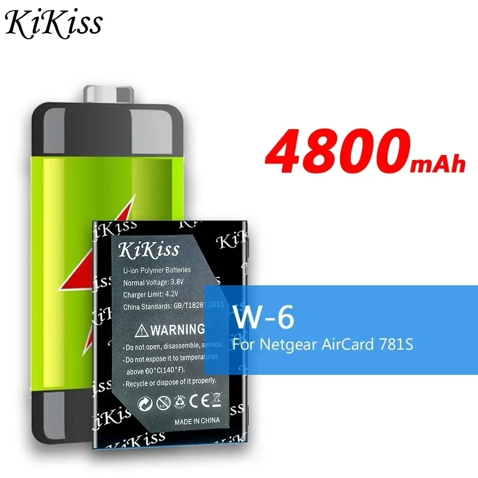 

W-6 Router Battery For Netgear Aircard 781S High Capacity 4800mAh