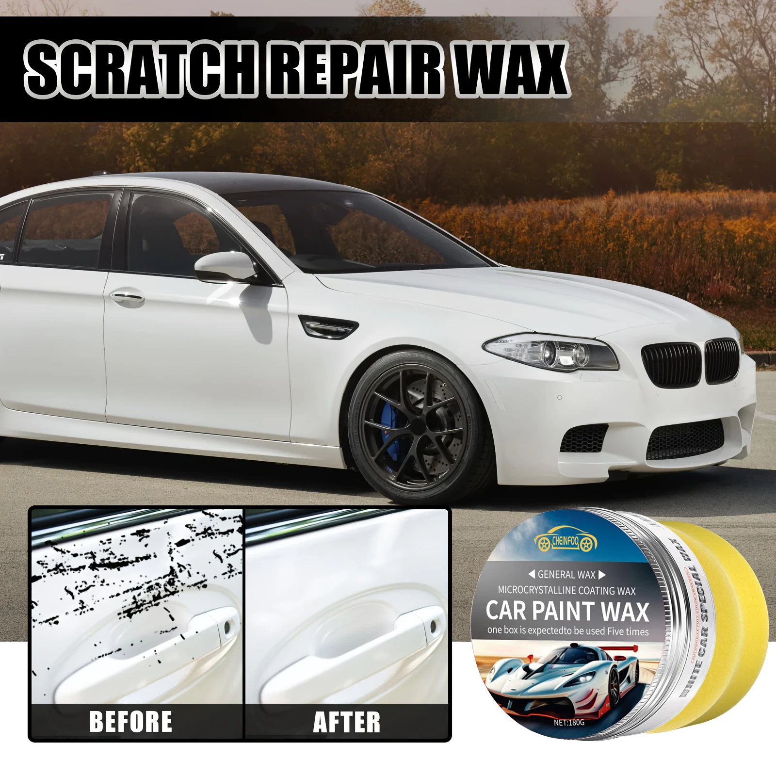 Car coating Crystal Wax Repair Car wax General Purpose car wax polishing wax is suitable for all colors of crystal coating