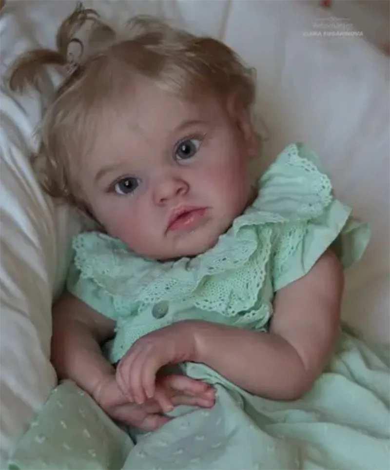 20Inch Chantal Reborn Doll Kit DIY Doll Parts with Cloth Body and Eyes Realistic Newborn Doll Accessory for Handmade Craft