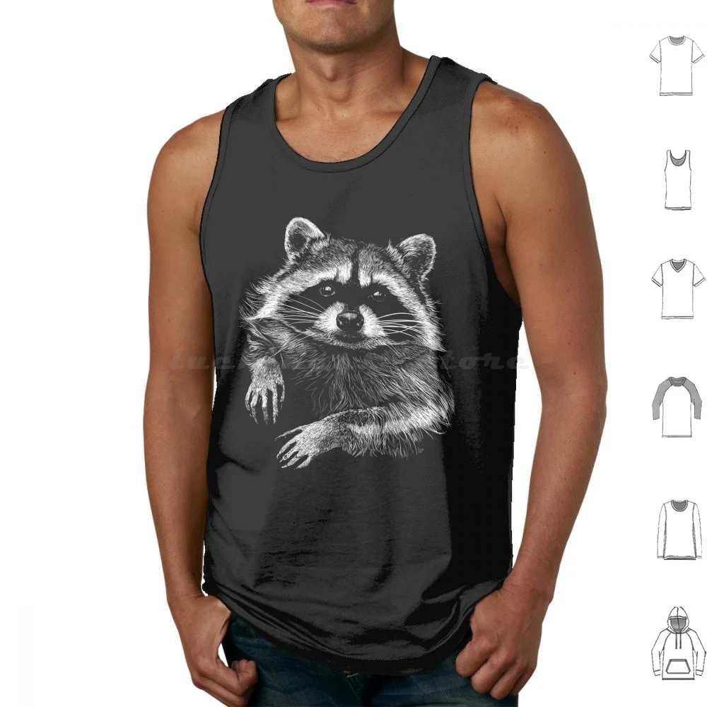 Racoon Tank Tops Vest Sleeveless Znie ? ? Shop Agent Mapache Tv ? Ttbj ? Rn Bear Animal Soportar Raton Laveur Wasbeer Procione