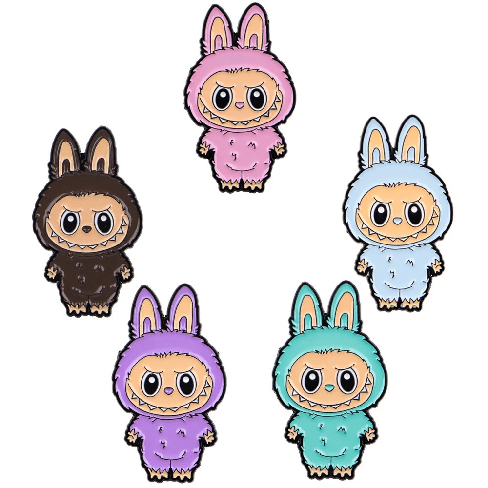 

Funny Cartoon Elves Enamel Pin Children's Brooches Lapel Pins for Backpack Briefcase Badges Accessories Jewelry Gifts