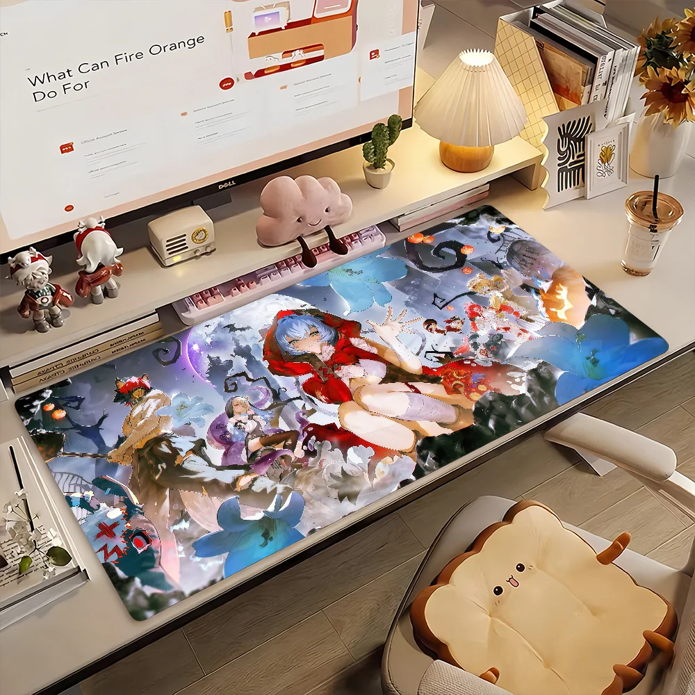 Lucia Elowen Game Zenless Zone Zero Mouse Pad Non-slip Rubber Gamer Balance Computer Mat Decoracion Deskmat Laptop Office Large
